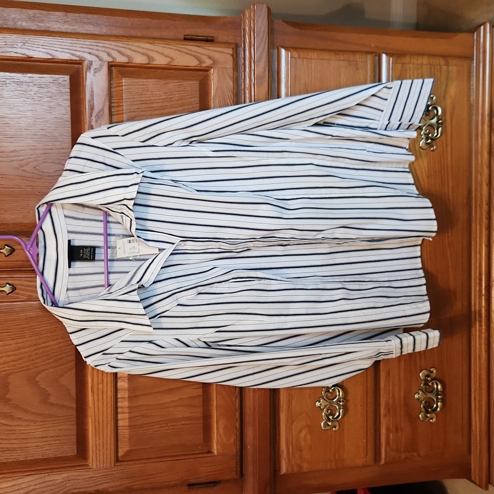 Long-sleeved Collared Top from Lane Bryant